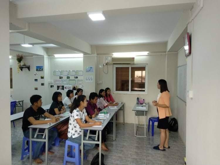 Japanese-language class at BKU's Yangon school